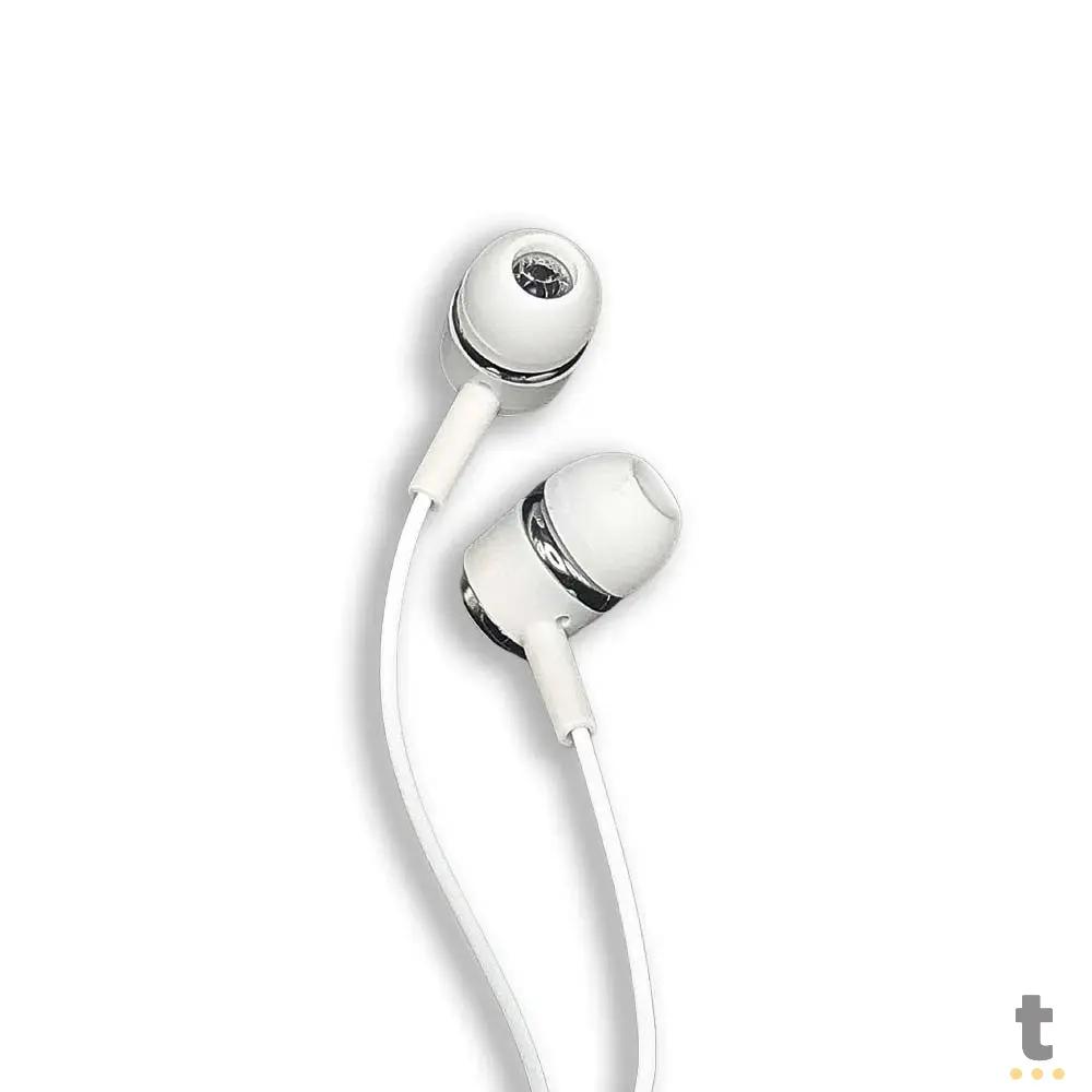 Fone De Ouvido P3 Intra Auricular aGold Premium Branco - FN-A23 Truedata